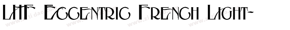 LHF Eccentric French Light字体转换